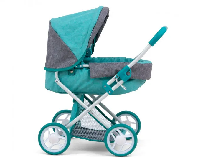 poppenwagen Alice Prestige meisjes 67 cm mintgroen/grijs